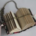 miniaturowa ksiązka, naszyjnik wisiorek ksiązka książeczka