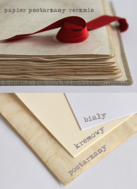papier postarzany ręcznie do notesu papier postarzany ręcznie do notesu